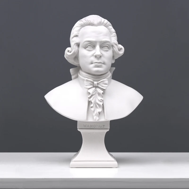 Buste de Mozart - sculpture en marbre