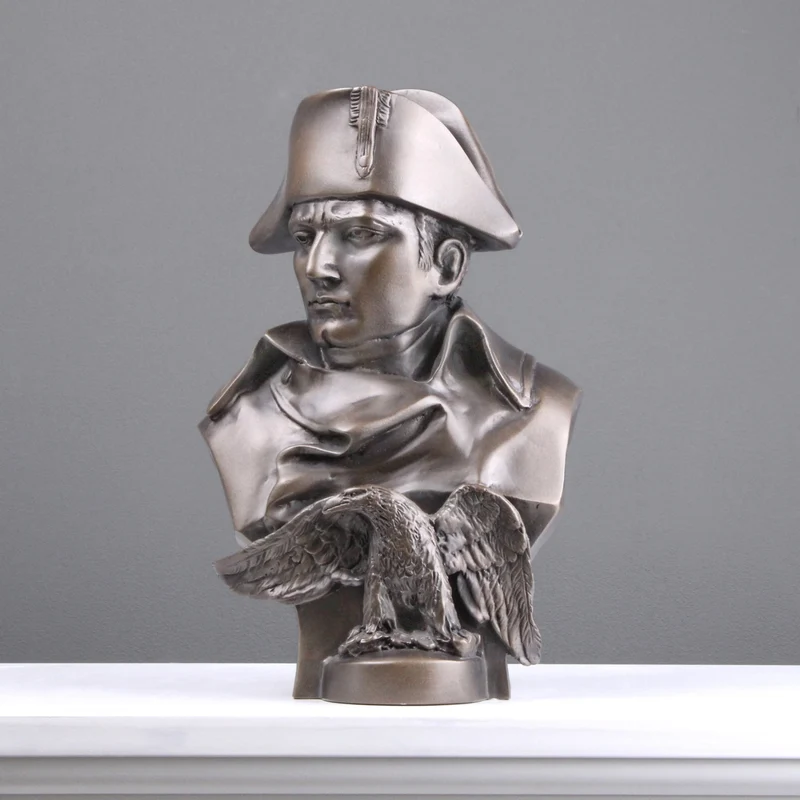 Buste de Napoléon avec Aigle (bronze) - sculpture en marbre