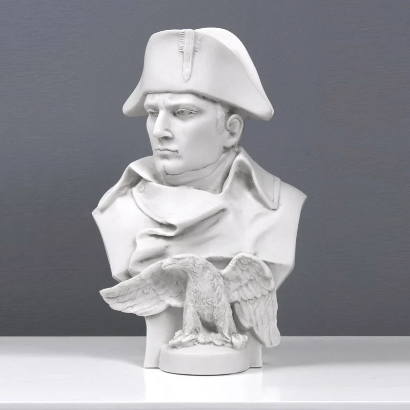 Buste de Napoléon avec Aigle - sculpture en marbre