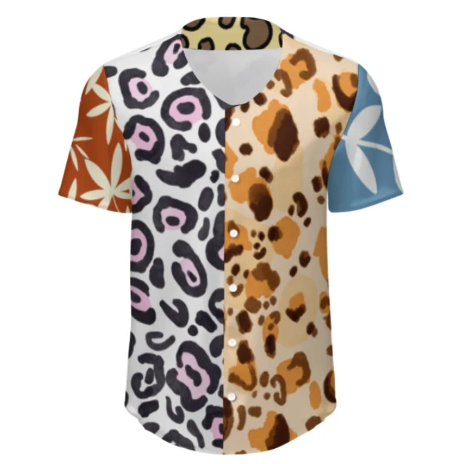 T-shirt de baseball à manches courtes pour hommes personnalisée avec prénom motif texte (conception multi-images)