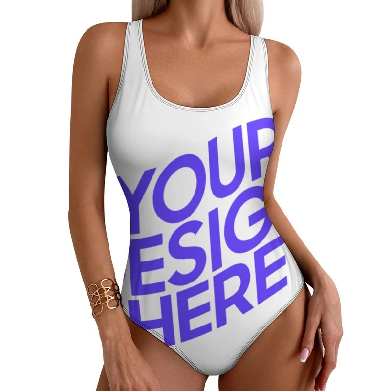 2024 nouvelle maillot de bain une pièce pour femmes SDS2011 personnalisé avec photo texte prénom (conception une image)