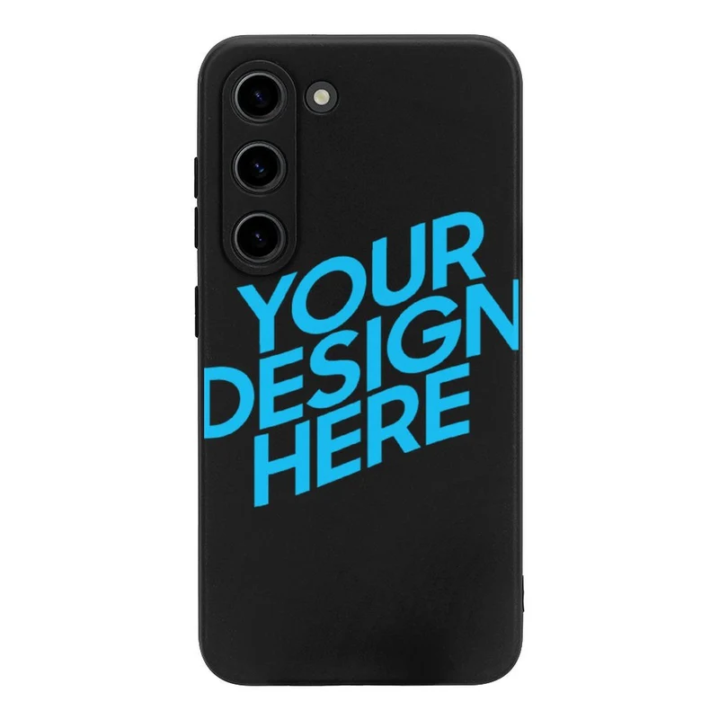 Coque de protection pour téléphone portable en TPU Samsung S23 personnalisé avec photo texte prénom