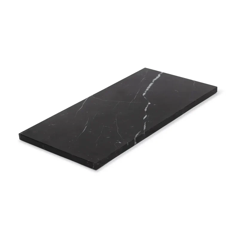 Plateau en Marbre Noir (Moyen)