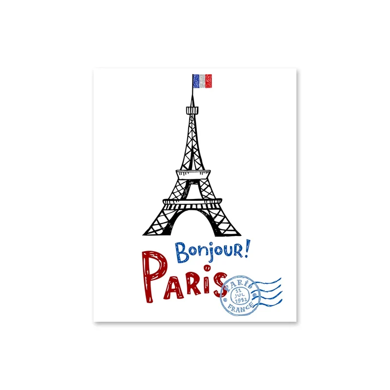 Affiche Bonjour Paris