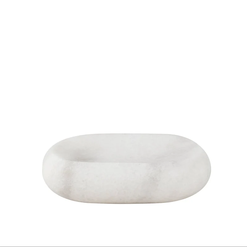 Porte-Savon en Marbre Blanc