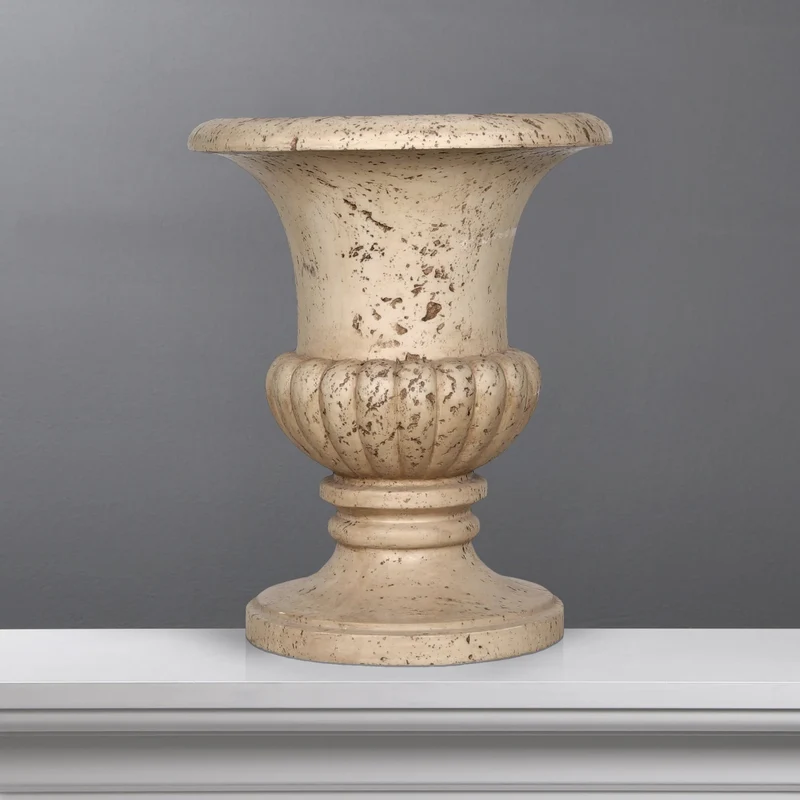Pot de fleur grande taille - grande sculpture en marbre blanc