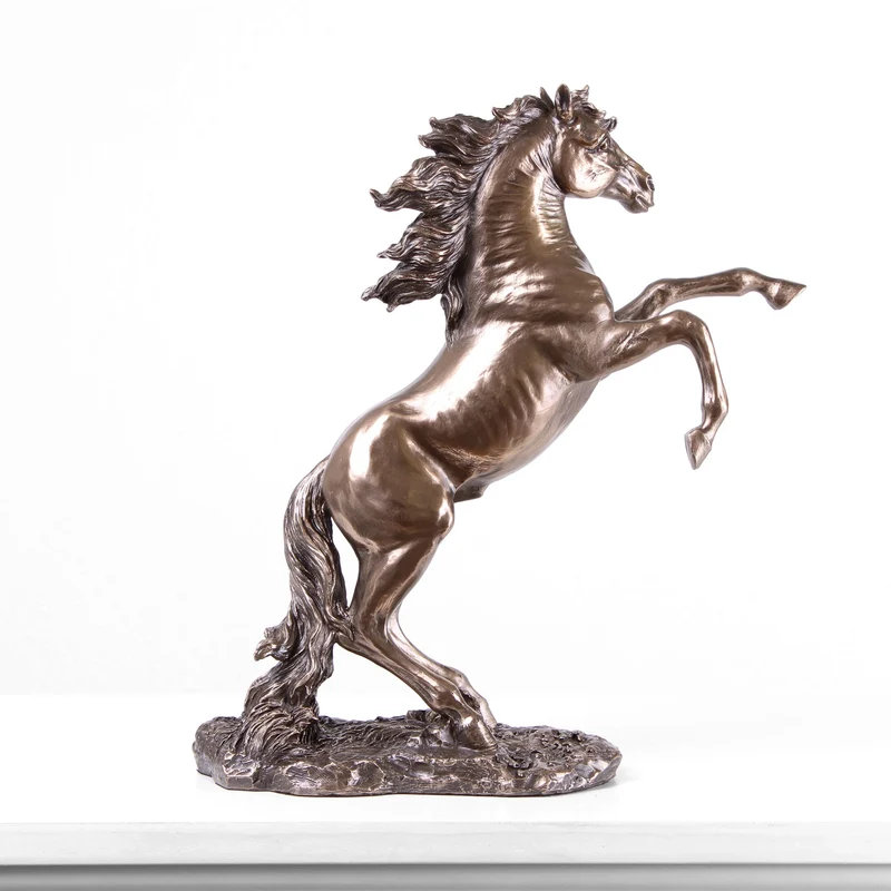 Sculpture Cheval au Galop en Bronze (Statue d'animal en bronze coulé à froid)