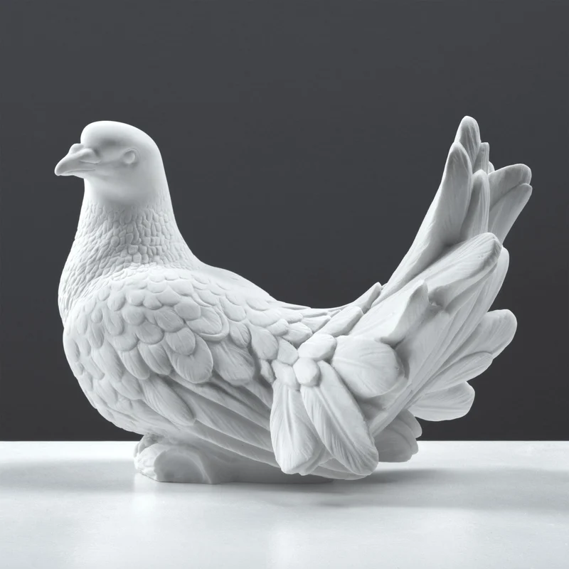 Sculpture Colombe Blanche — Symbole de Paix