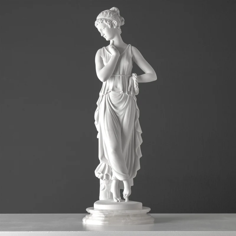 Sculpture de Danseuse au doigt sur le menton (d’après Antonio Canova)