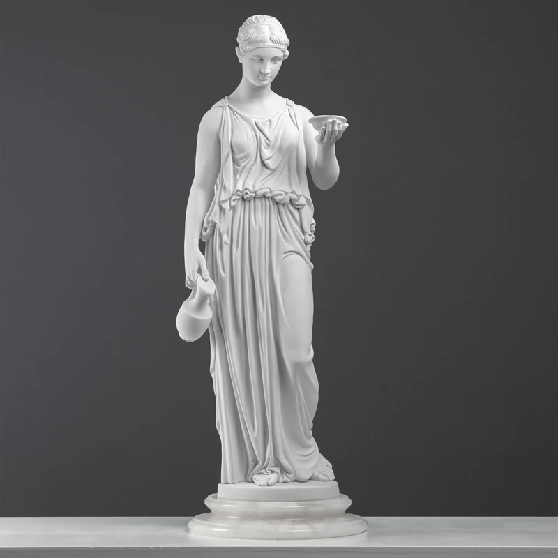 Sculpture Hébé — Déesse de la Jeunesse (Modèle Néoclassique d’après Thorvaldsen)