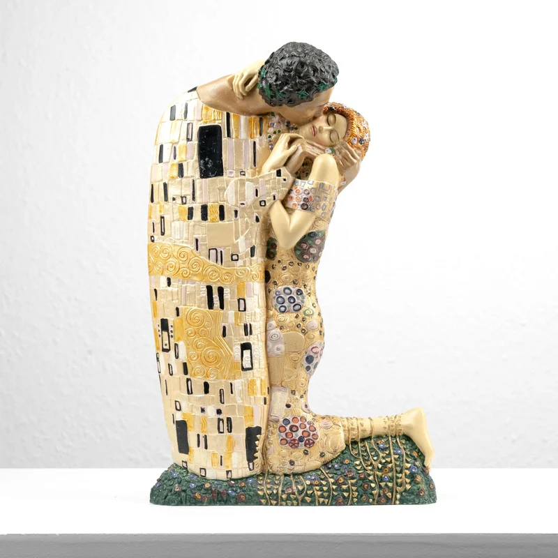 Sculpture Le Baiser de Klimt (Grande Statue d'Amoureux)
