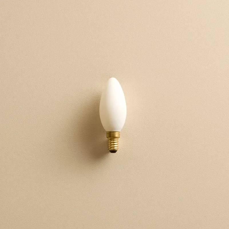 Candle E14 Matte White LED Bulb
