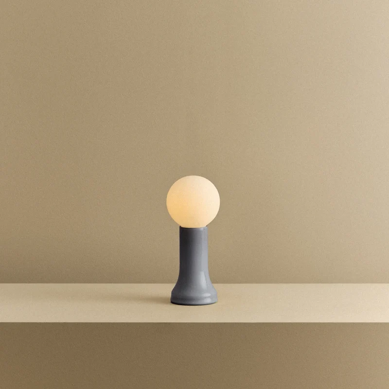 Shore Table Lamp in Smoke Grey