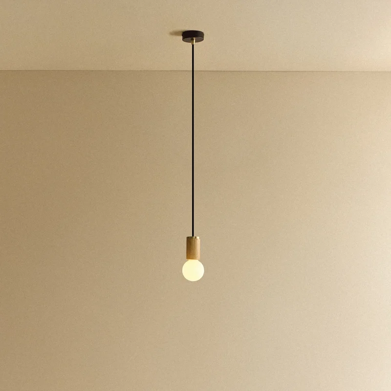Sphere II Pendant Light in Oak
