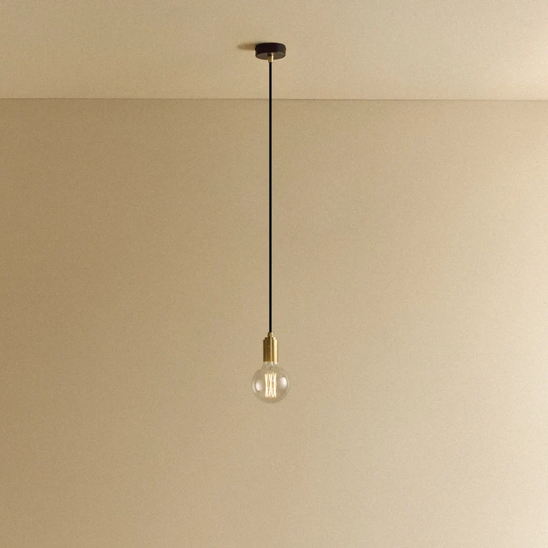Elva Pendant Light Non-Tinted in Brass