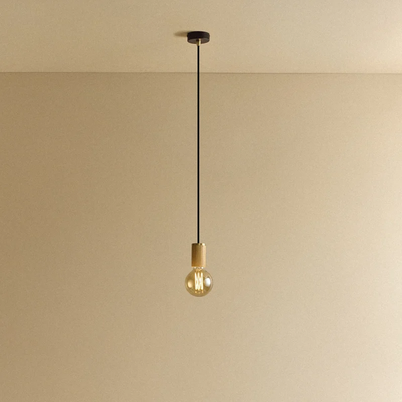 Elva Pendant Light Tinted in Oak