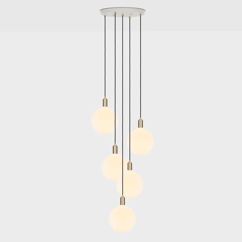 Five Pendant in Brass + Sphere V