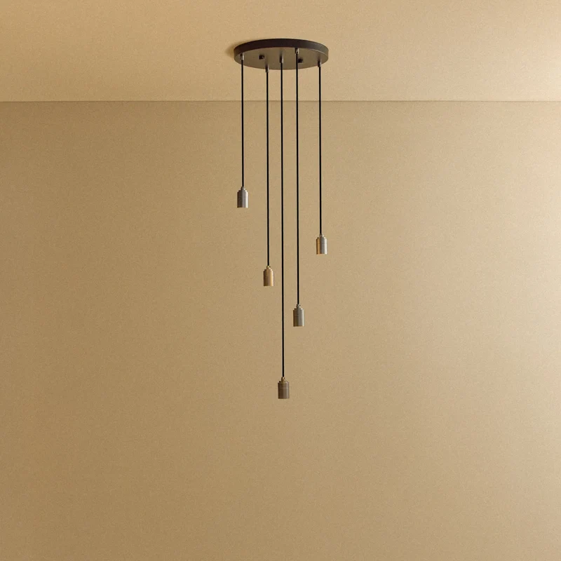 Five Pendant in Graphite