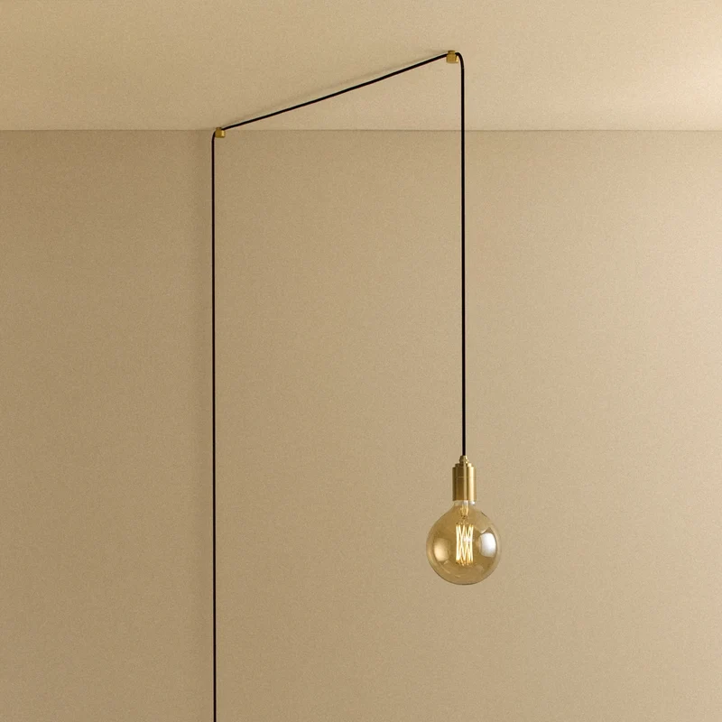 Gaia Plug-In Pendant in Brass