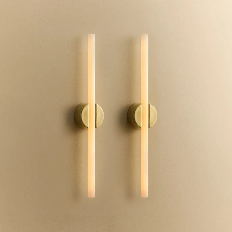 Kilter Wall Light in Solid Brass - Set of 2