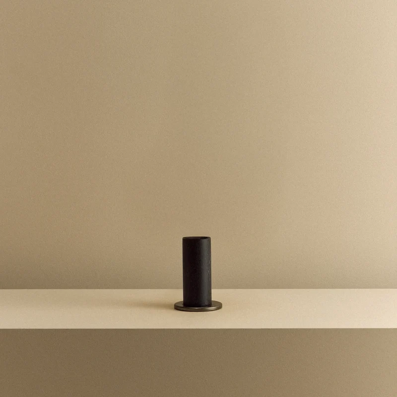 Knuckle Table Lamp in Blackened Oak