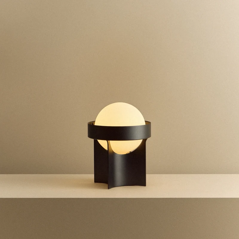 Loop Table Lamp in Dark Grey + Sphere IV
