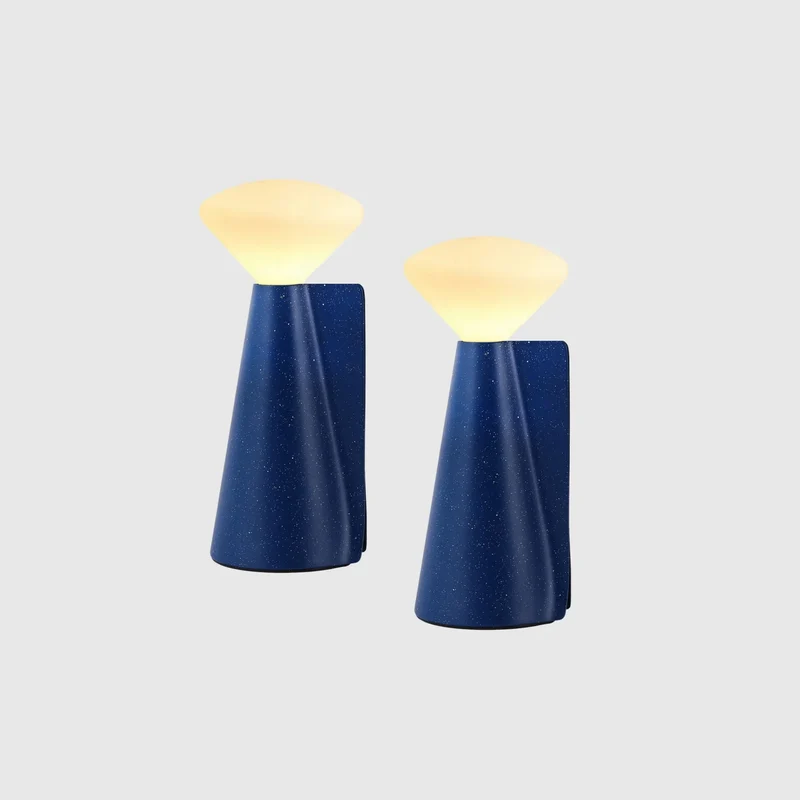 Mantle Portable Lamp in Cobalt Blue - Set of 2