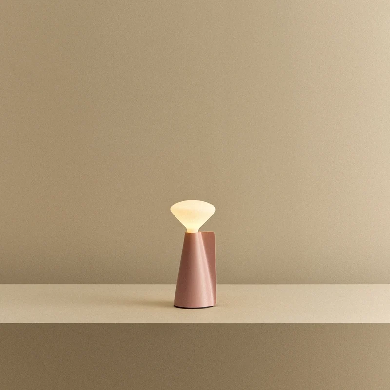 Mantle Portable Lamp in Peony Pink