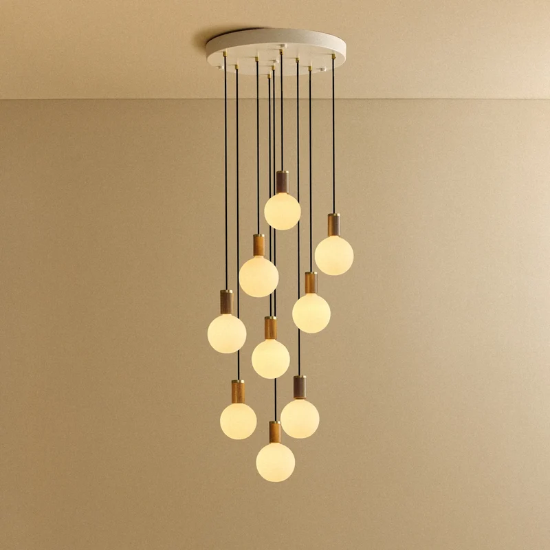Nine Pendant in Walnut + Sphere IV