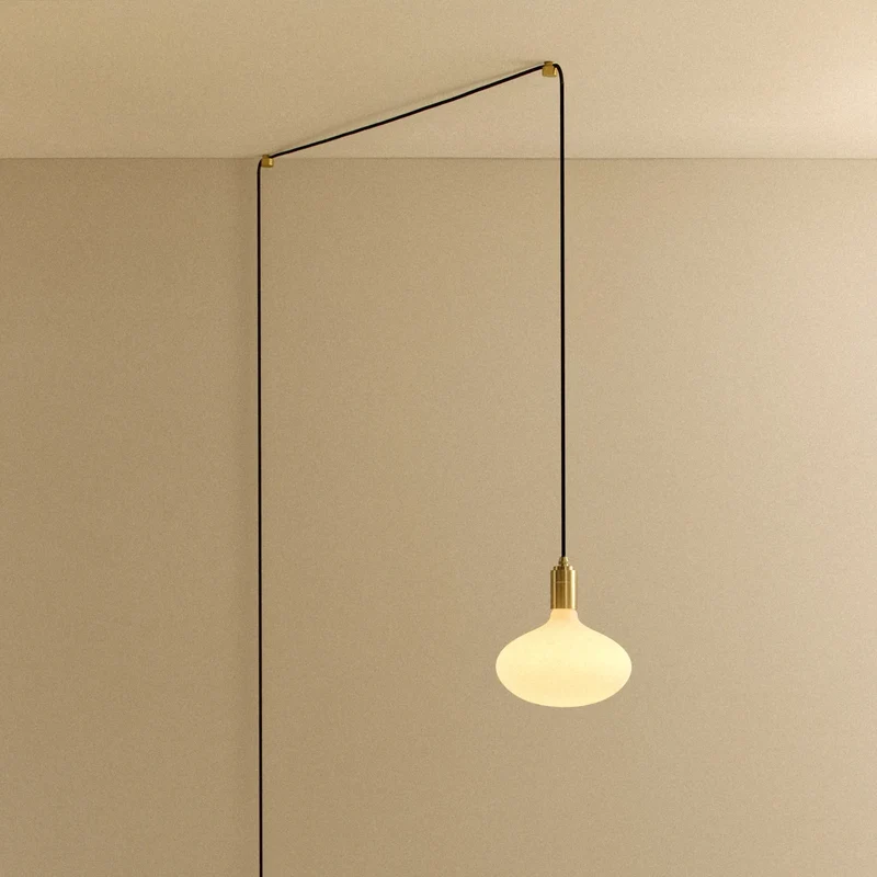 Oval II Plug-In Pendant in Brass