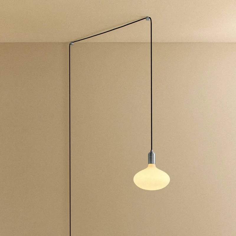 Oval II Plug-In Pendant Light in Stainless Steel