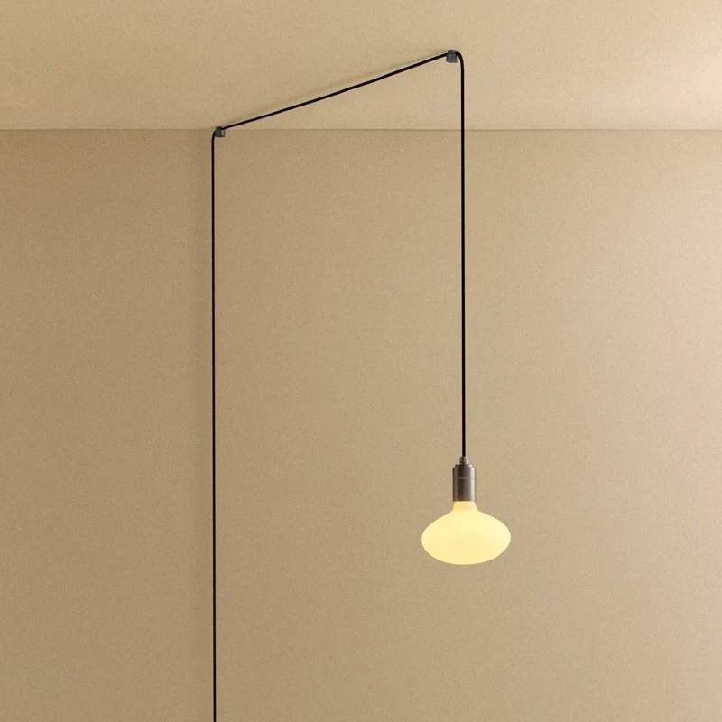 Oval Plug-In Pendant in Graphite