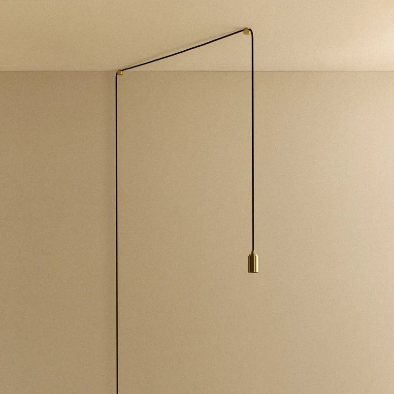 Plug-In Pendant in Brass