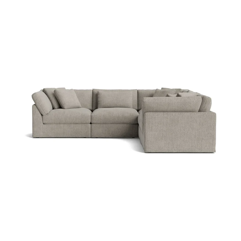 Get Together™ 5-Piece Modular Sectional Closed, Large, Oatmeal