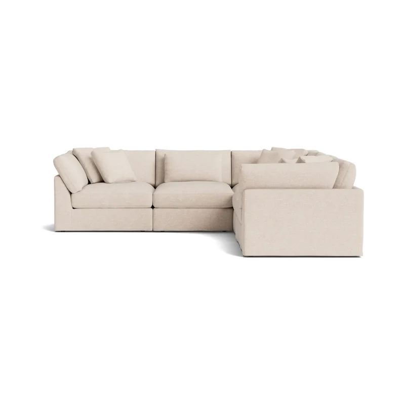 Get Together™ 5-Piece Modular Sectional Closed, Large, Sunbeam