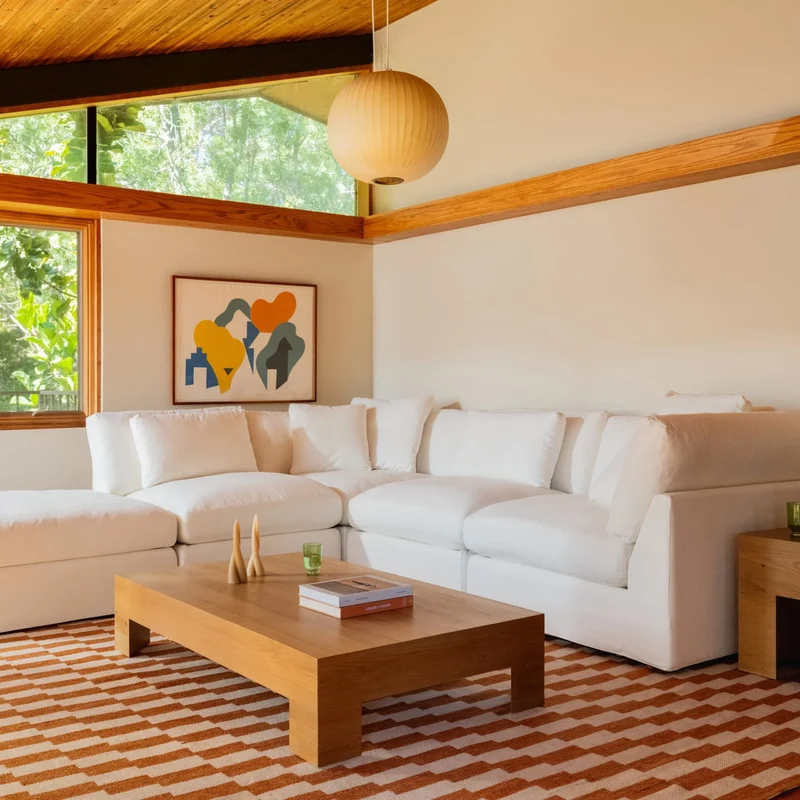 Get Together™ 5-Piece Modular Sectional, Large, Cream Linen