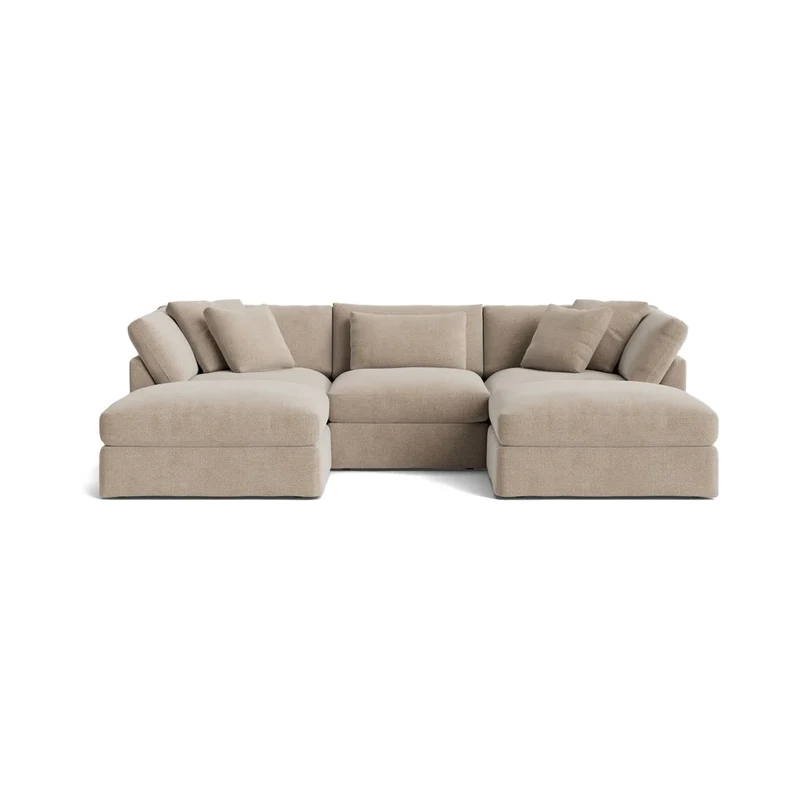 Get Together™ 5-Piece Modular U-Shaped Sectional, Large, Champagne