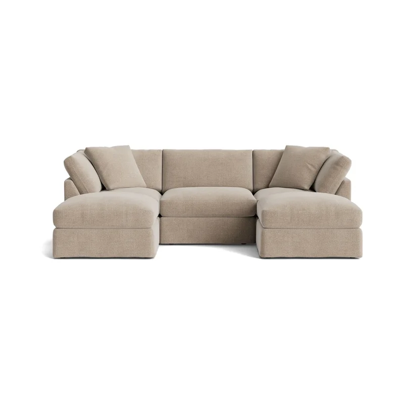 Get Together™ 5-Piece Modular U-Shaped Sectional, Standard, Champagne