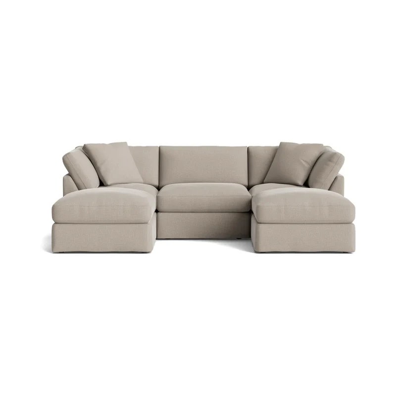 Get Together™ 5-Piece Modular U-Shaped Sectional, Standard, Light Pebble