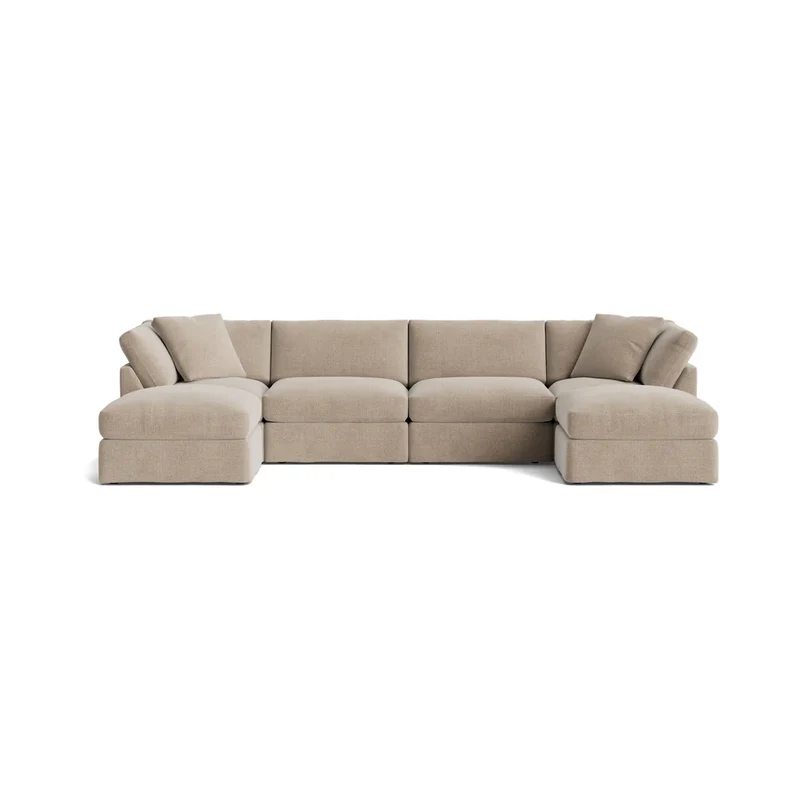 Get Together™ 6-Piece Modular U-Shaped Sectional, Standard, Champagne