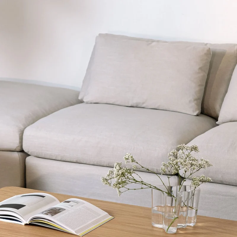 Get Together™ Armless Chair, Large, Clay