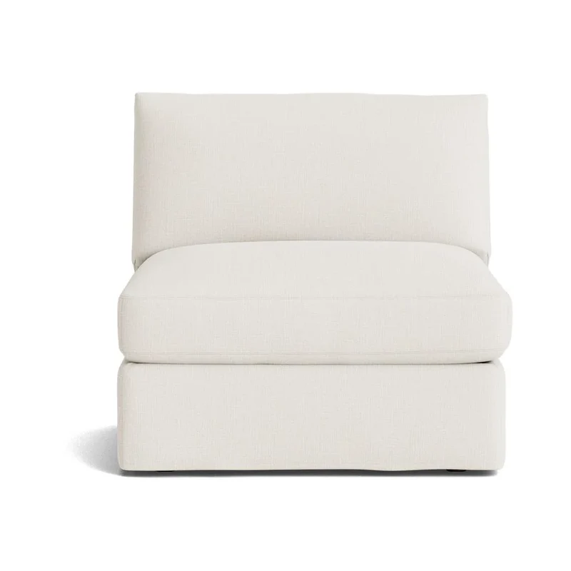 Get Together™ Armless Chair, Large, Cream Linen