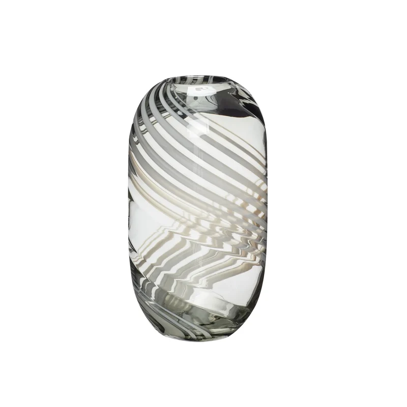 Vase Swirl Gris | Hübsch