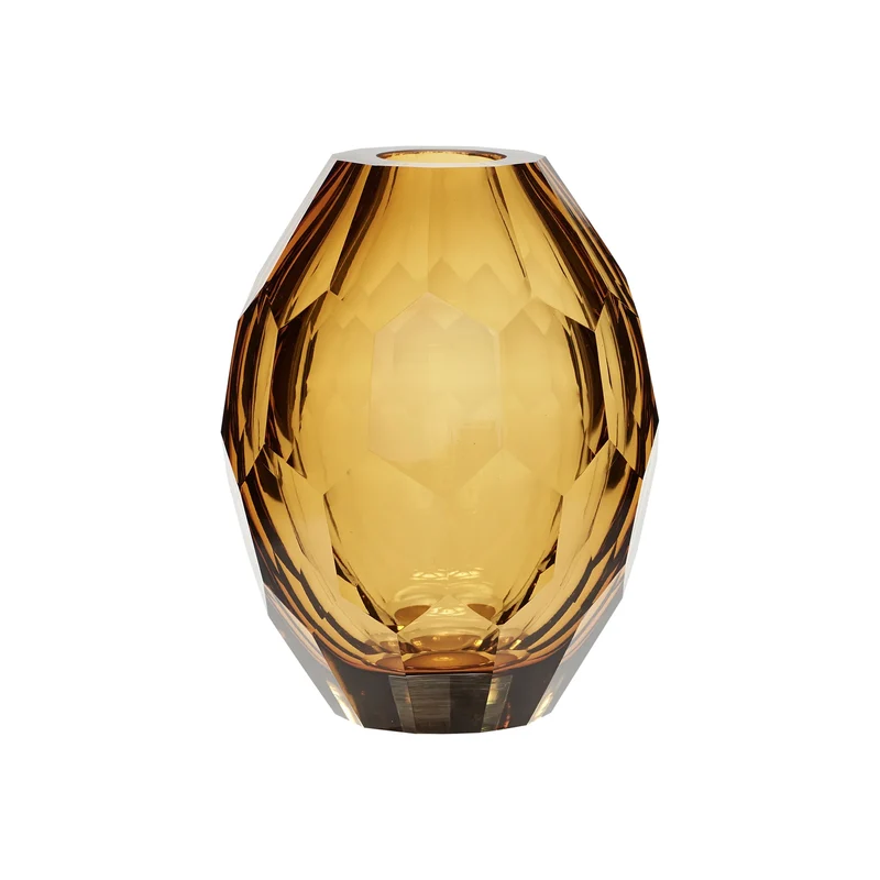 Vase Facet Ambre | Hübsch