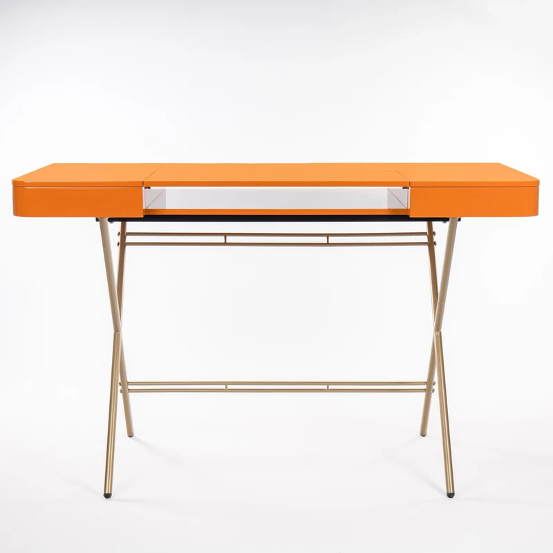 Bureau Cosimo, laqué orange brillant | Marco Zanuso Jr