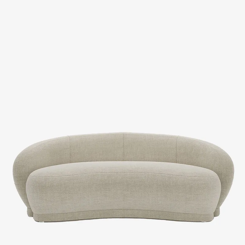 Canap design tissu beige Bianca