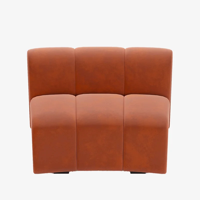 Chauffeuse d angle pour canap modulable en velours ocre H l ne