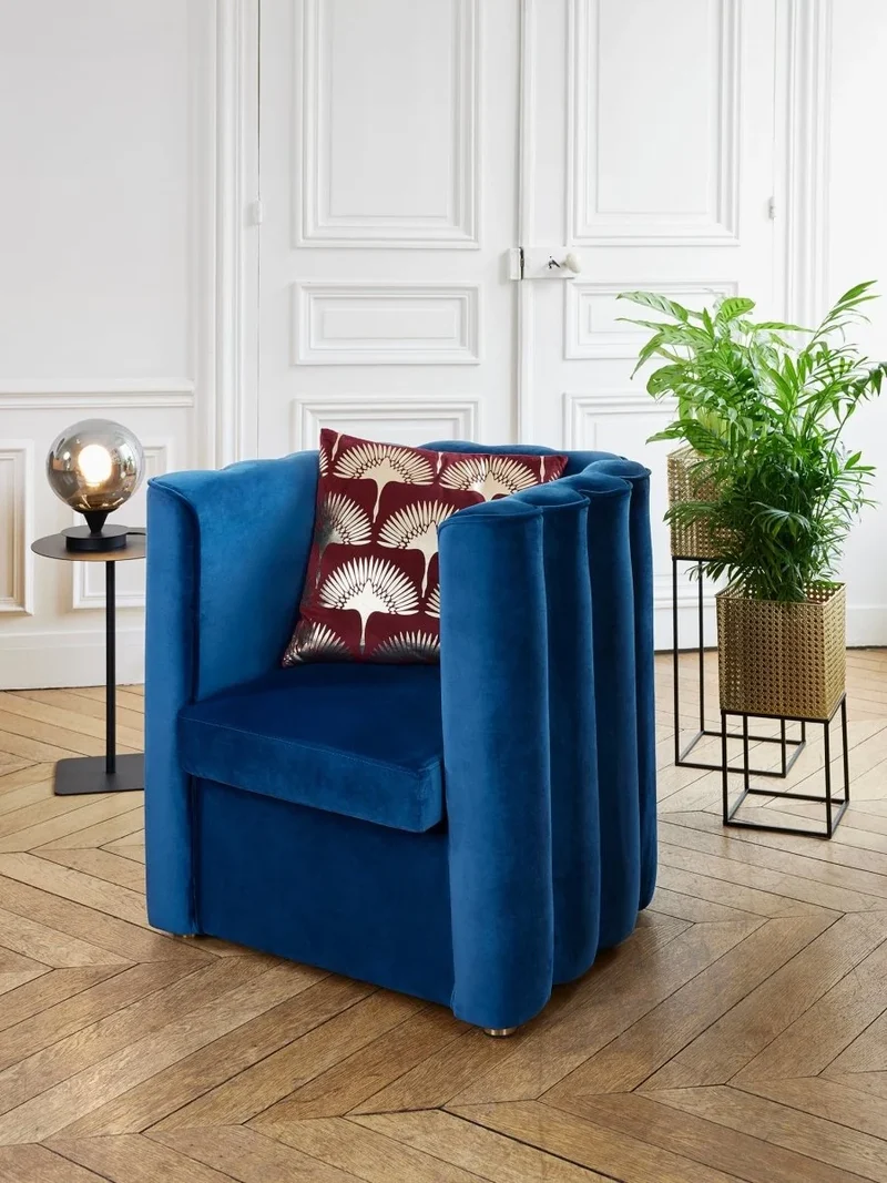Coussin bordeaux 45x45cm