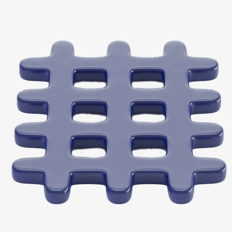Dessous de plat c ramique grid bleu Orsay