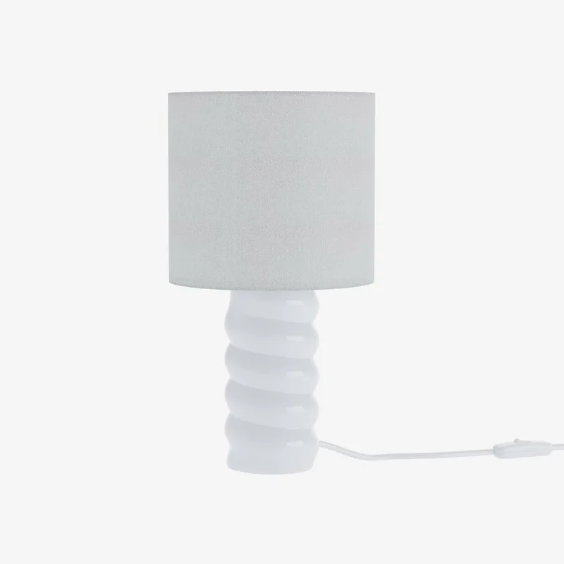 Lampe poser en c ramique et tissu Montaigne